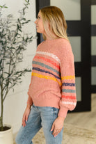 Color Me Cute Fuzzy Knit Pullover Womens Ave Shops- Tilden Co.