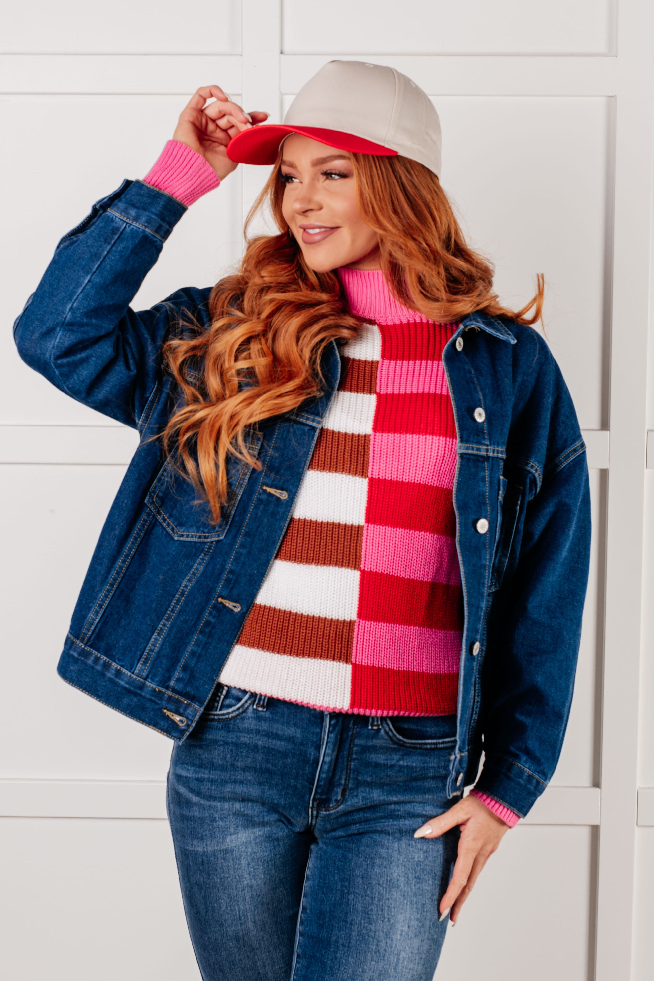 Have We Met Oversized Denim Jacket Coats & Jackets Ave Shops- Tilden Co.