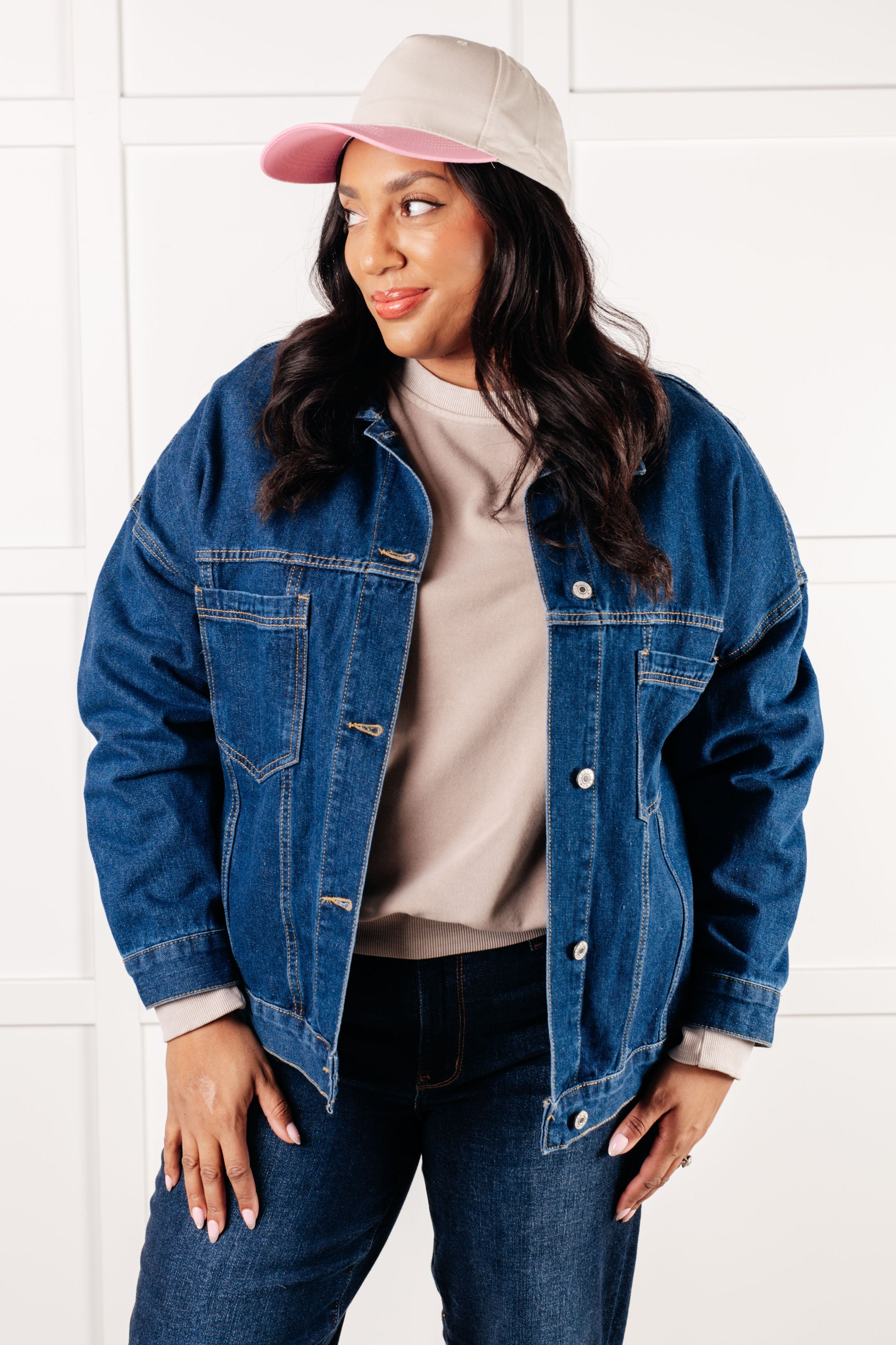 Have We Met Oversized Denim Jacket Coats & Jackets Ave Shops- Tilden Co.