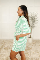 Comfort Me Striped Romper Womens Ave Shops- Tilden Co.