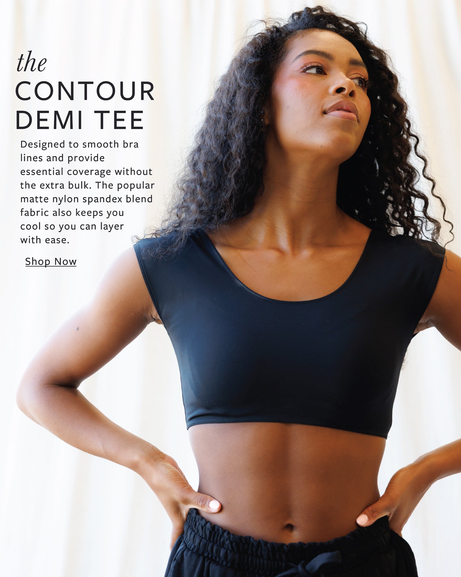 Contour Demi Tee Tees Downeast- Tilden Co.