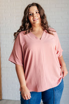 Contrary to Popular Belief V-Neck Blouse    Tops Ave Shops- Tilden Co.