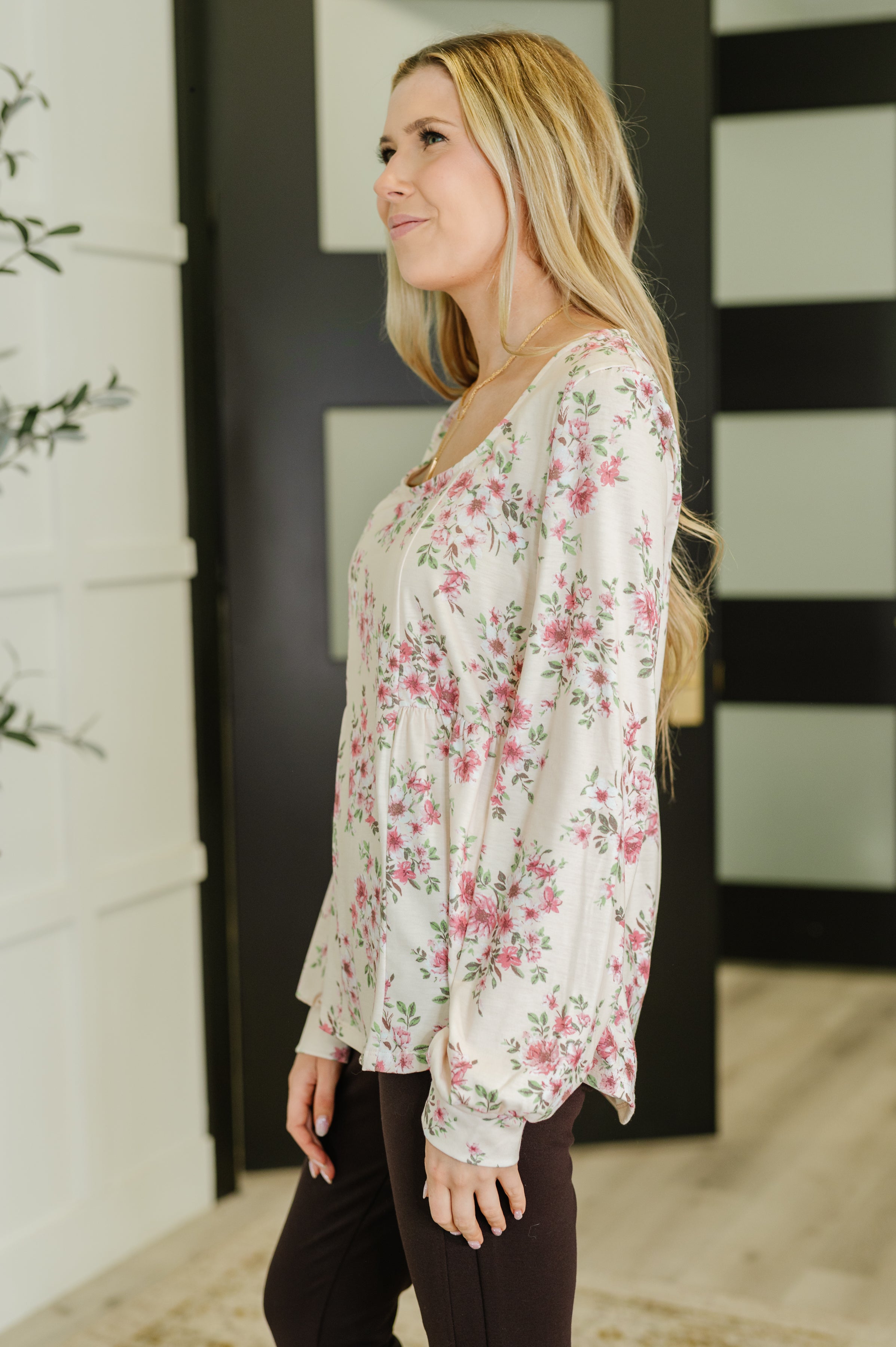 Cool to Be Kind Floral Blouse Womens Ave Shops- Tilden Co.