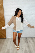 Corner of the Block Loose Knit Sweater Womens Ave Shops- Tilden Co.