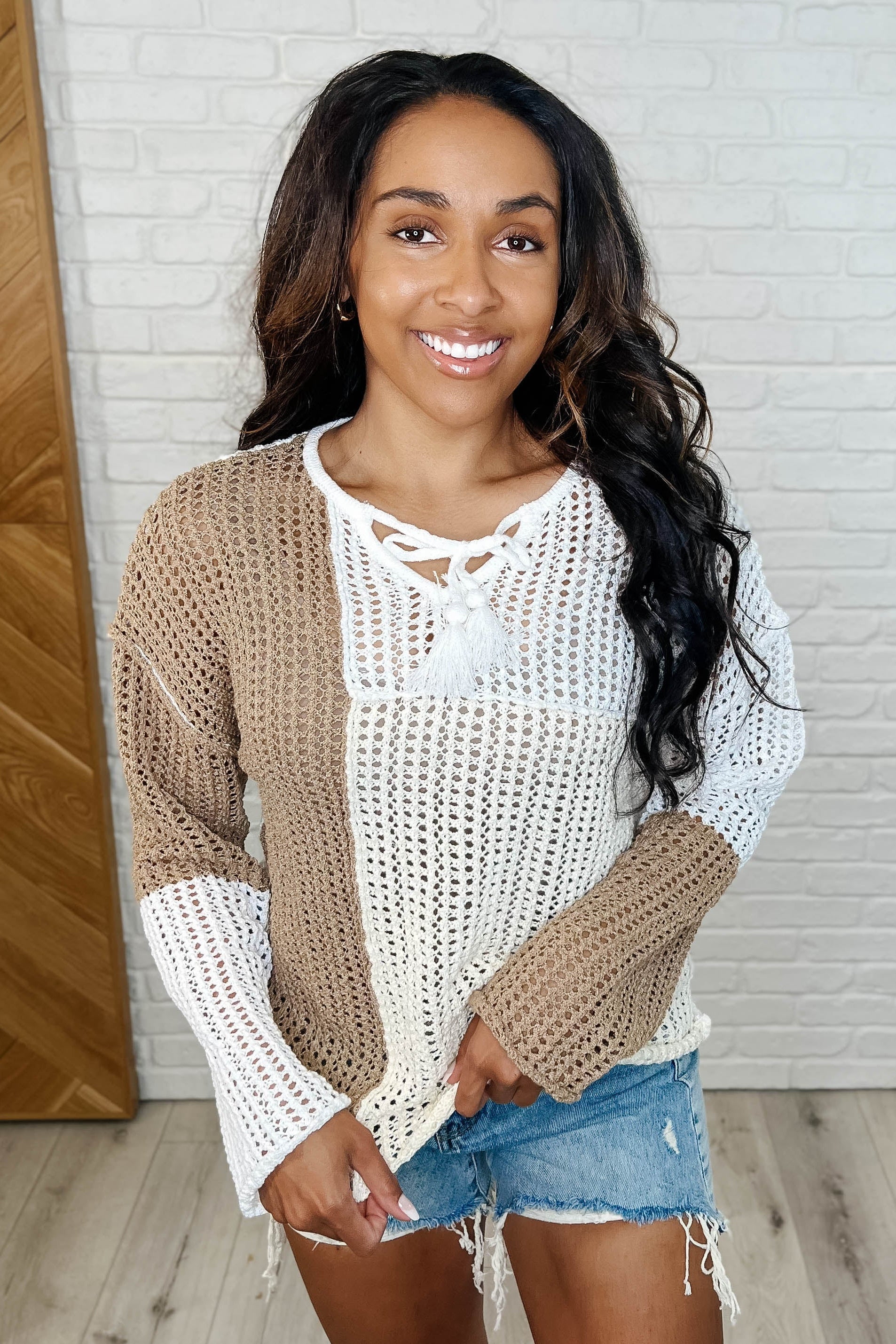 Corner of the Block Loose Knit Sweater Womens Ave Shops- Tilden Co.