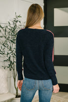 Couldn't Be Happier Color Block Long Sleeve Top Womens Ave Shops- Tilden Co.