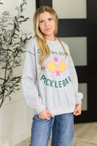 Country Club Pickle Ball Graphic Sweatshirt Womens Ave Shops- Tilden Co.