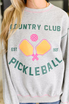 Country Club Pickle Ball Graphic Sweatshirt Womens Ave Shops- Tilden Co.