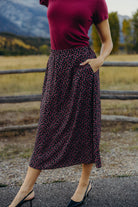 Textured Midi Skirt in Coyote Rose Midi Skirt Mikarose- Tilden Co.