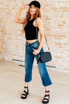Cream of the Crop Rib Knit Tank Top in Black Tops Ave Shops- Tilden Co.