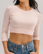 Crew Neck 3/4 Sleeve Halftee 3/4 HALFTEE Layering Fashions- Tilden Co.