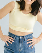 Crew Neck Tank Halftee Layering Top HALFTEE Layering Fashions- Tilden Co.