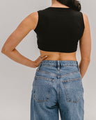Crew Neck Tank Halftee Layering Top HALFTEE Layering Fashions- Tilden Co.