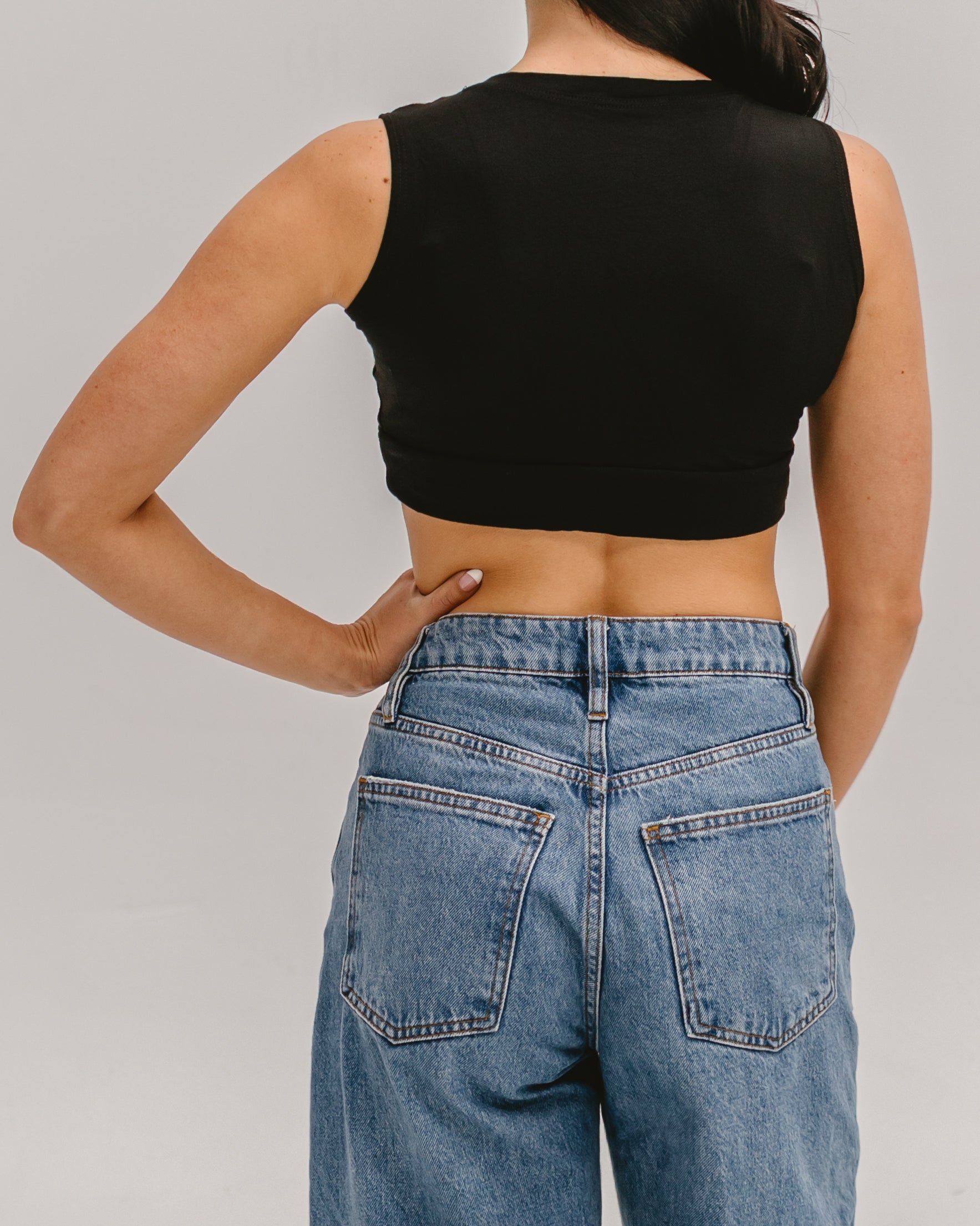 Crew Neck Tank Halftee Layering Top HALFTEE Layering Fashions- Tilden Co.