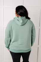 Crosswalk Textured Hoodie in Green Tops Ave Shops- Tilden Co.