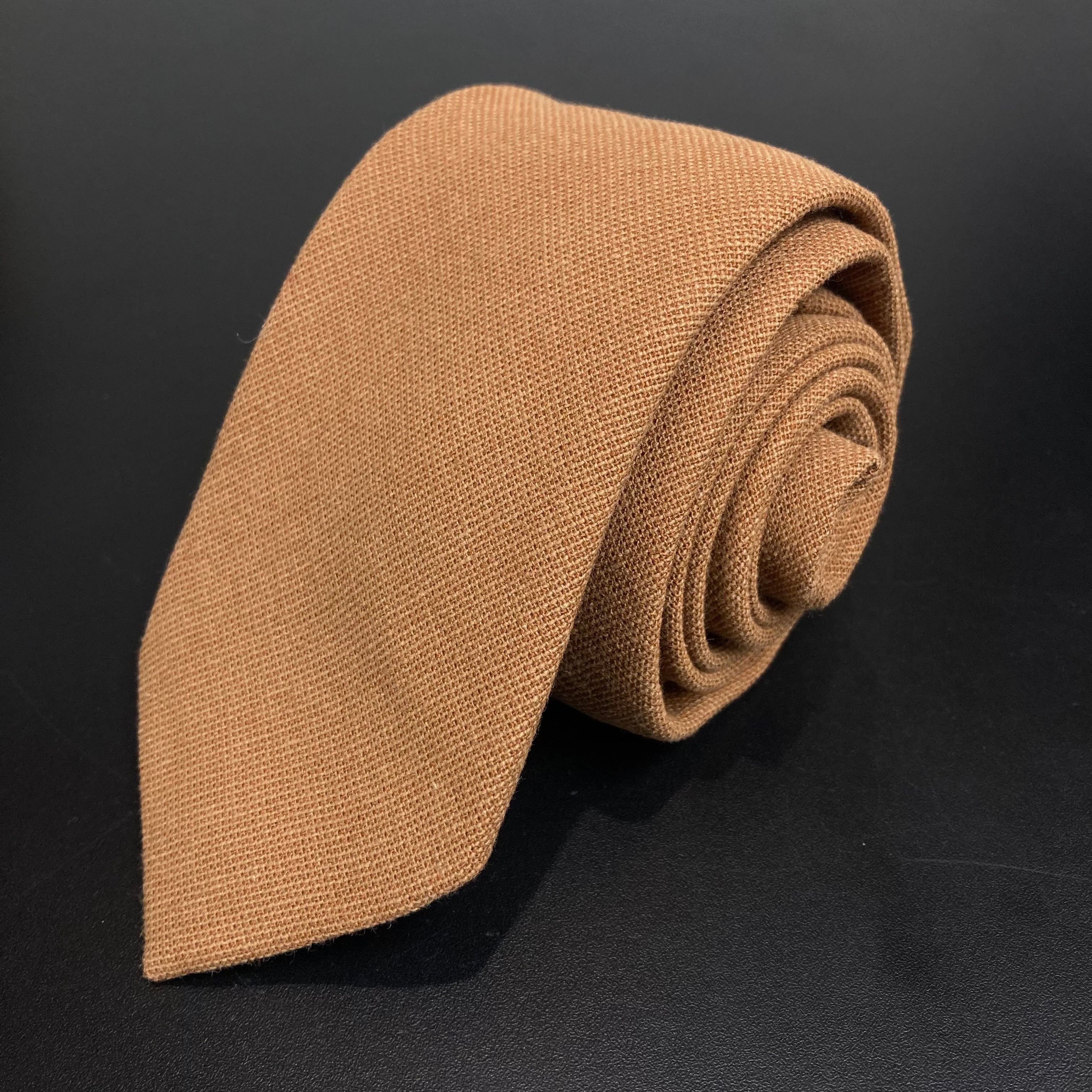 Dusty Rust Solid Cotton Tie necktie Tie Mood- Tilden Co.