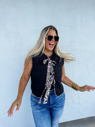 PREORDER: Everyly Cheetah Quilted Vest    Womens Ave Shops- Tilden Co.