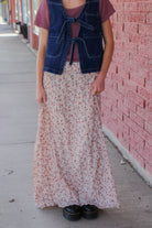 Maxi Skirt in Sunbaked Dahlia Skirts Mikarose- Tilden Co.