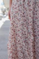 Maxi Skirt in Sunbaked Dahlia Skirts Mikarose- Tilden Co.