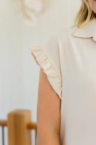 Day Date Ruffle Sleeved Blouse Blouses Ave Shops- Tilden Co.