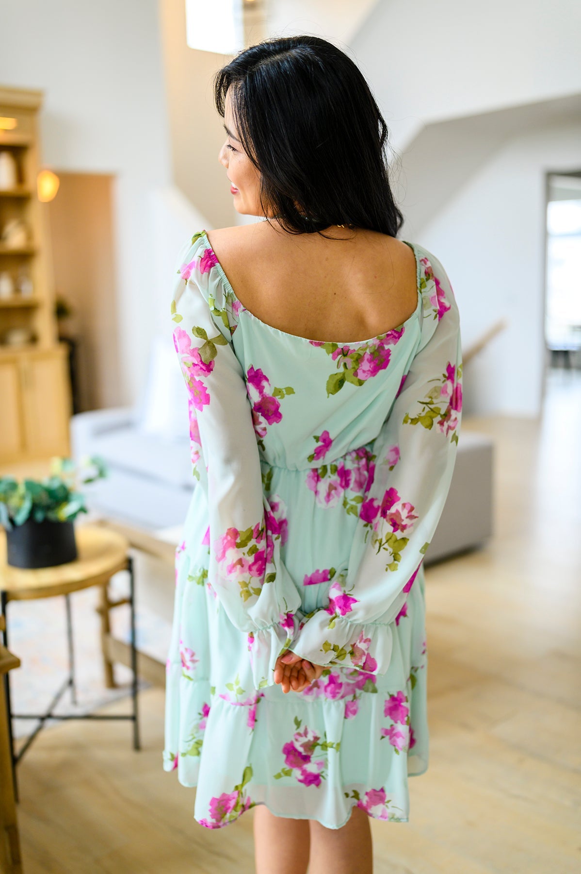 Delightfully Yours Floral Dress Womens Ave Shops- Tilden Co.