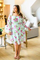 Delightfully Yours Floral Dress Womens Ave Shops- Tilden Co.