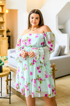 Delightfully Yours Floral Dress Womens Ave Shops- Tilden Co.
