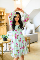 Delightfully Yours Floral Dress Womens Ave Shops- Tilden Co.