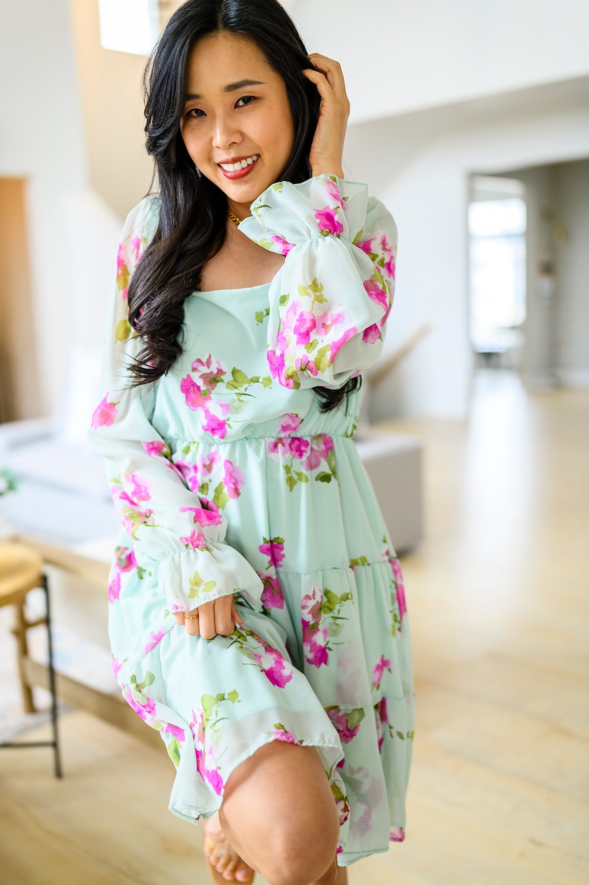 Delightfully Yours Floral Dress Womens Ave Shops- Tilden Co.