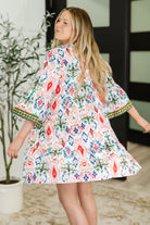 Depend on Me Boho Tiered Dress Womens Ave Shops- Tilden Co.