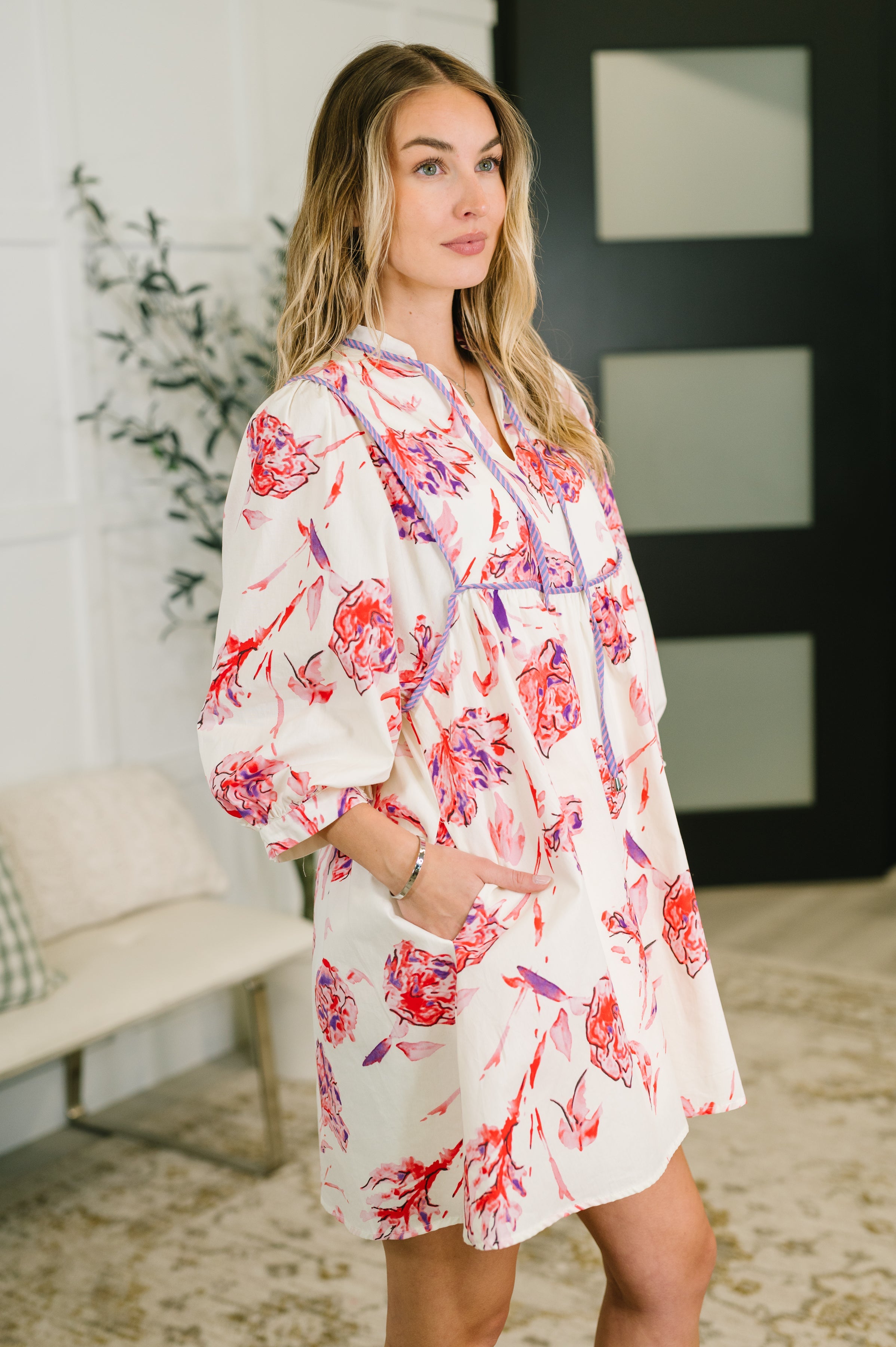 Destination Unknown Floral Dress Womens Ave Shops- Tilden Co.