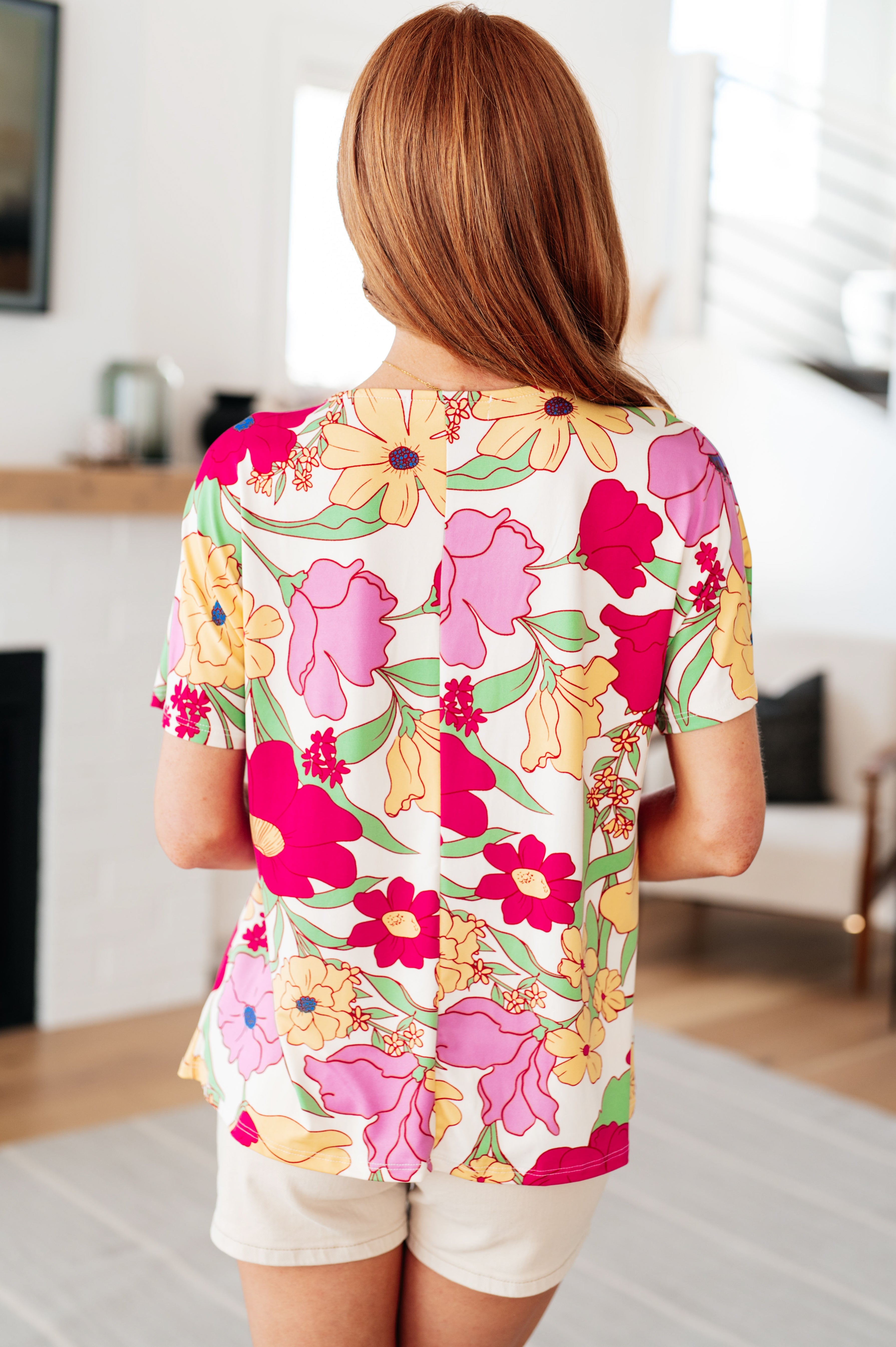 Do It Anyways Floral Top Tops Ave Shops- Tilden Co.