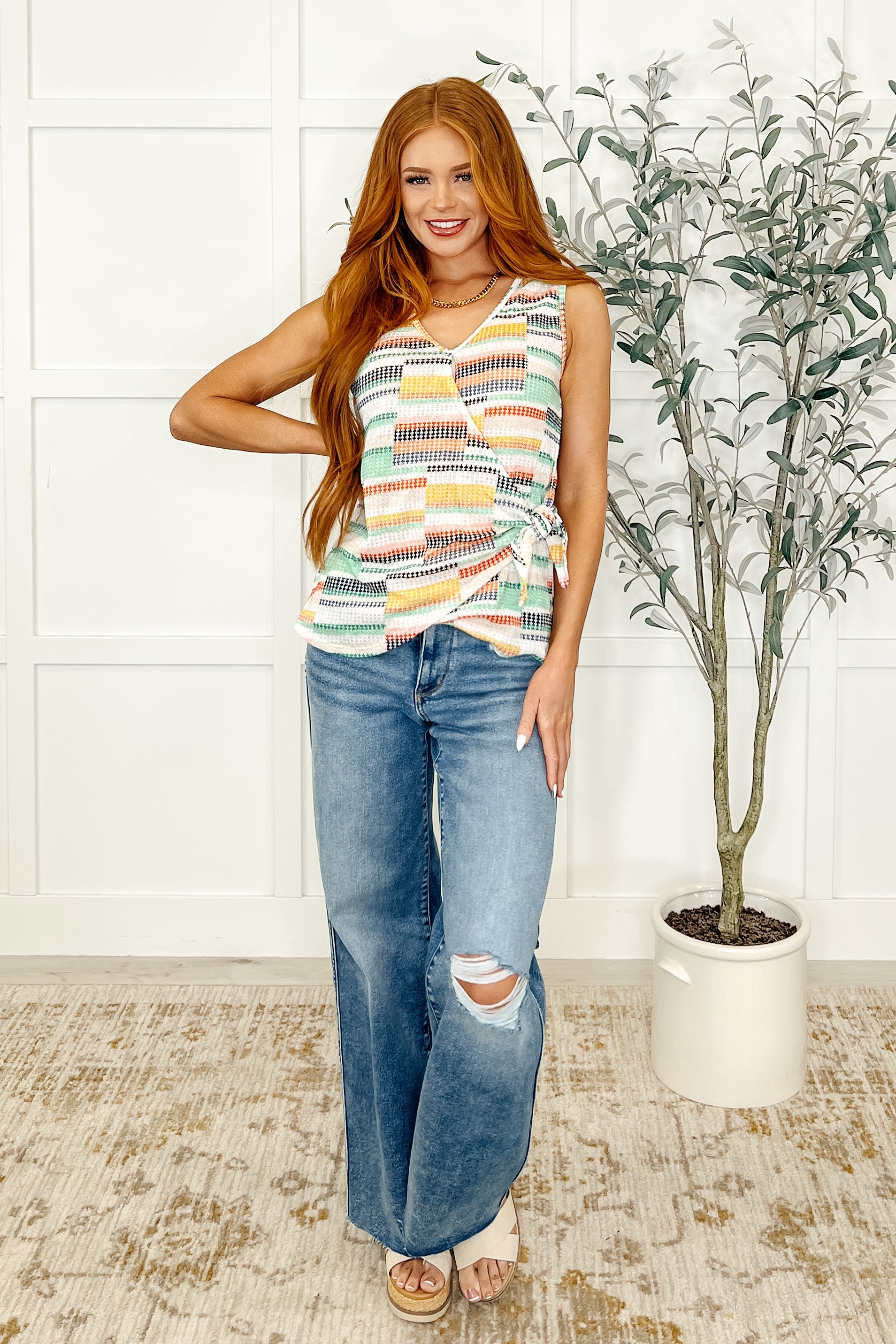 Do Ya Step V-Neck Tank Tops Ave Shops- Tilden Co.