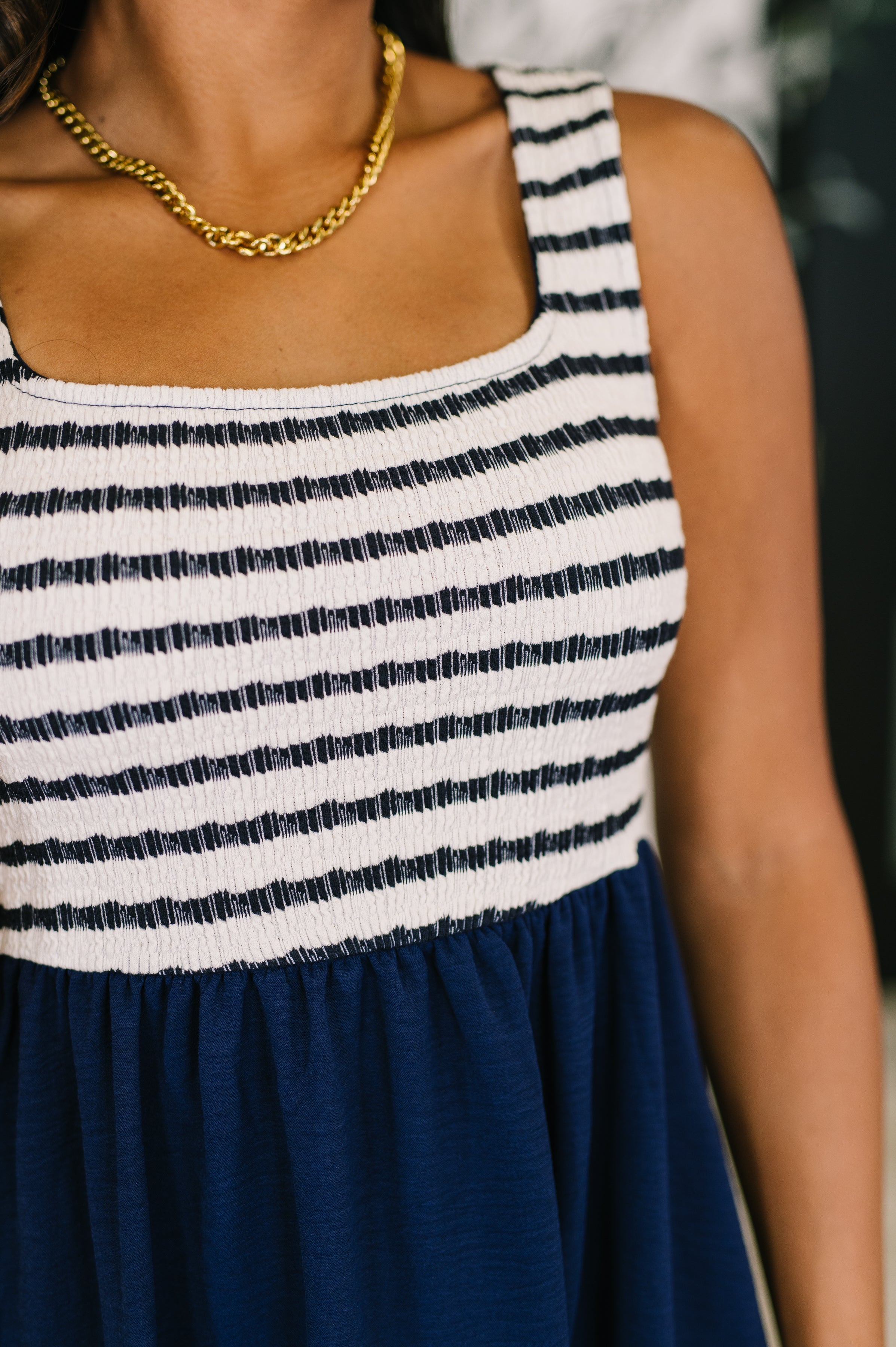 Dockside Darling Midi Dress in Navy Womens Ave Shops- Tilden Co.