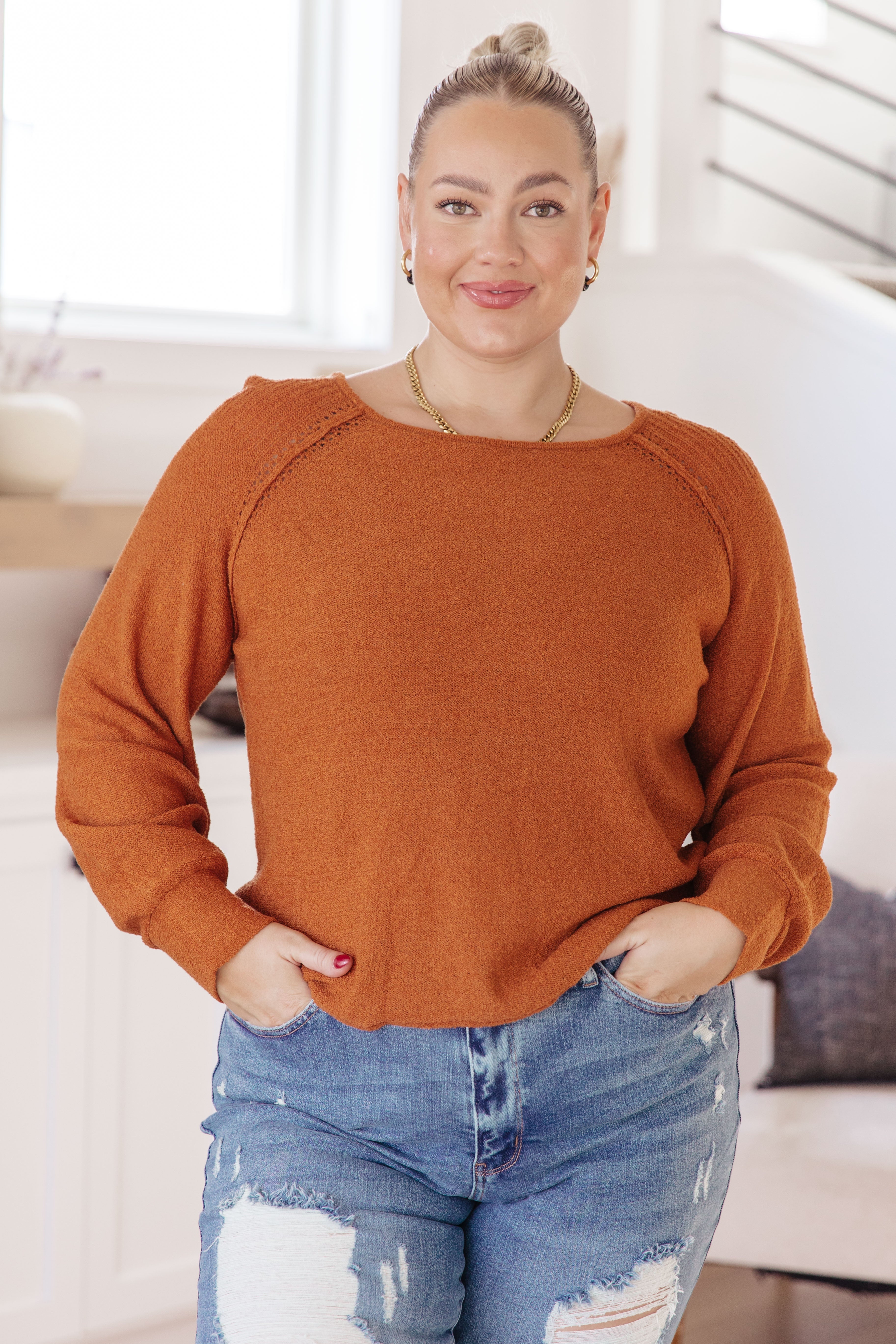 Don't Be Difficult Pullover Sweater Tops Ave Shops- Tilden Co.