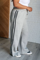 Don't Get Stuck Stripe Detail Sweatpants Bottoms Ave Shops- Tilden Co.