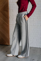 Don't Get Stuck Stripe Detail Sweatpants Bottoms Ave Shops- Tilden Co.