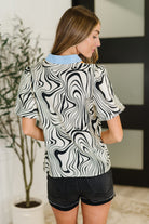 Don't Want to Wait Zebra Print Top Womens Ave Shops- Tilden Co.