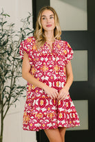 Don't You Go Away Balloon Sleeve Dress Knee Length Dress Ave Shops- Tilden Co.