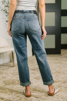 Doris Mid Rise Boyfriend with Adjustable Back Tab + Hollywood WB Womens Ave Shops- Tilden Co.
