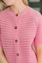 Dreaming All Day Sweater Knit Button Down Womens Ave Shops- Tilden Co.