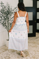 Eager Anticipation Mixed Print Midi Dress Womens Ave Shops- Tilden Co.