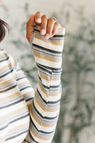 East Coast Breeze Striped Top Tops Ave Shops- Tilden Co.