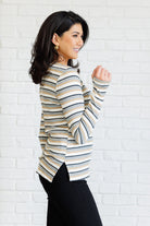 East Coast Breeze Striped Top Tops Ave Shops- Tilden Co.