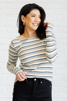 East Coast Breeze Striped Top Tops Ave Shops- Tilden Co.