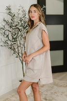 Easy Hustle High Neck Dress in Ash Mocha Womens Ave Shops- Tilden Co.