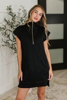 Easy Hustle High Neck Dress in Black Womens Ave Shops- Tilden Co.