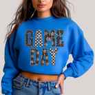 Edgy Gameday in Blue Sweatshirt Womens Ave Shops- Tilden Co.