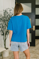 Effortless Edit Boxy Tee in Deep Sky T-Shirt Ave Shops- Tilden Co.