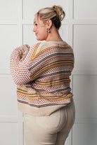 Effortless Elements Striped Cardigan Layers Ave Shops- Tilden Co.